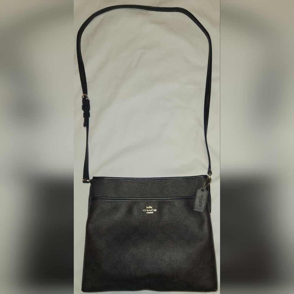 Coach Signature File Crossbody Bag